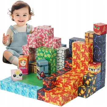 ostatní stavebnice STAVEBNICE MAGNETICKÉ STAVEBNICE ŠESTIHRANY BLOKY SADA 150 DÍLKŮ PRO DĚTI