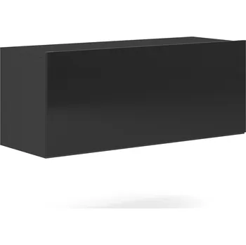 Televizní stolek VIVIEN 01 RTV černá/černý lesk – moderní závěsná skříňka