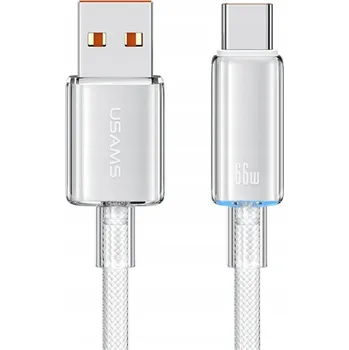 Datový kabel Kabel Usams USB - USB typ C 1,2 m bílý