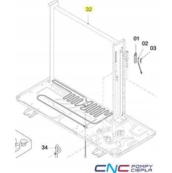 Výměník tepla Vaillant 8000039210 Výměník tepla (výparník), R410 Split, 7kW pro kotle