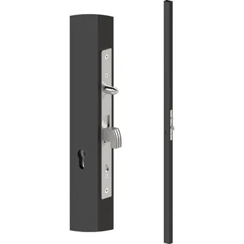 Stavební profil profil 60 x 40 x 1,5 mm s hákovým zámkem - profil 60 x 40 x 1,5 mm, délka 2 m, se zámkem bez zapuštění, rozteč 90 mm, bez vložky, bez povrchové úpravy, vhodný pro rám posuvné branky