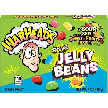 Bonbon Warheads Sour Jelly Beans 113g
