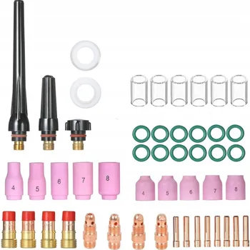 Příslušenství ke svářečce Startovací sada TIG příslušenství, čočka, hubice WP17/18/26 - PLYNOVÁ ČOČKA