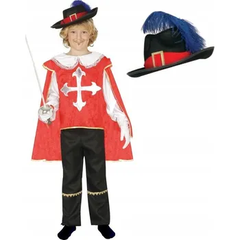 Karnevalový kostým Sada Kostým Mušketýr Velikost 122/128 + Klobouk 2 ks