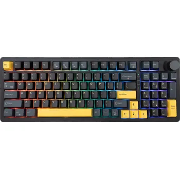 Klávesnice Mechanická klávesnice White Shark Excalibur Black US s RGB, 97 kláves