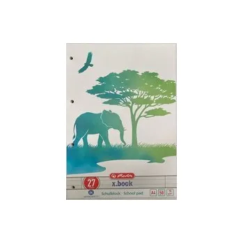 Poznámkový blok A4/50 listů, linka, GREENline Slon