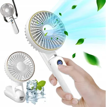 Domácí ventilátor PŘENOSNÝ USB VENTILÁTOR 2000MAH DO KANCELÁŘE I NA CESTY