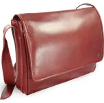 Červená kožená taška na notebook 213-6118-31 + doprava zdarma