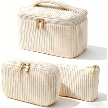 Kosmetická taška 3 KUSY KOSMETICKÁ TAŠKA CESTOVNÍ ORGANIZÉR NA KOSMETIKU DO LETADLA DÁMSKÁ