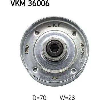 Vratná/vodicí kladka, klínový žebrový řemen SKF VKM 36006