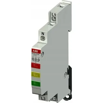 Jistič Modulární kontrolka 230V 3F ABB, tříbarevná signalizační kontrolka pro 3-fázové systémy