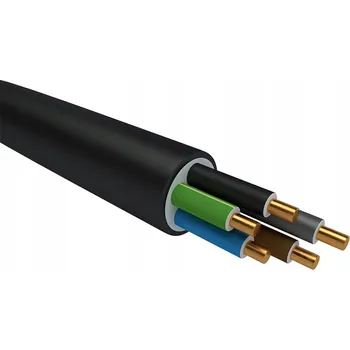 elektrický kabel Kabel Kulatý zemní YKY Elektrokabel 5 x 4
