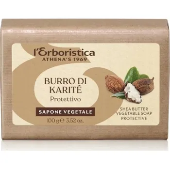 Koupelová kosmetika Italské rostlinné mýdlo L'Erboristica s bambuckým máslem 100g