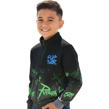 Chlapecká mikina CHLAPECKÉ MIKINY S GRAFFITI - GM9791 Velikost: 158, Barva: Černá