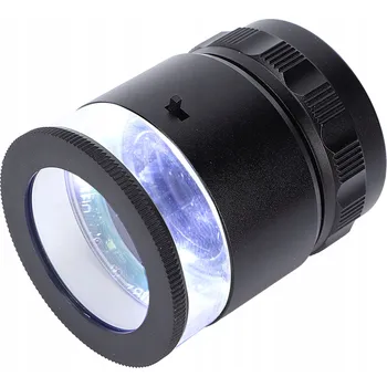 Lupa Měřicí lupa s lupou, 6 LED diod, podsvícená, 10x zvětšení