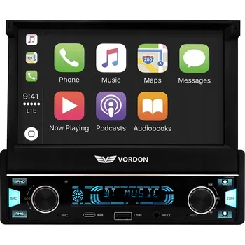 Autorádio Autorádio s výsuvným displejem multimediální Vordon HT-520 VEGAS 1-DIN