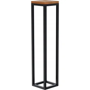 Konferenční stolek Odkládací stolek Manteo 20x20x90 cm černý dřevěný