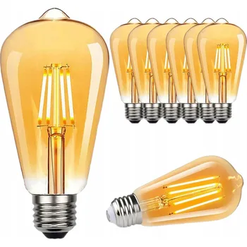 Žárovka LED žárovka E27 FILAMENT 4W teplá bílá 2700K EDISON RETRO dekorativní vlákno