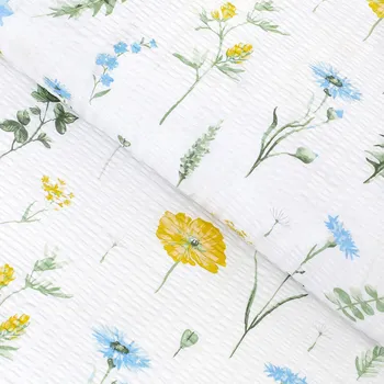 Bavlněný krep - Česká louka 160 cm