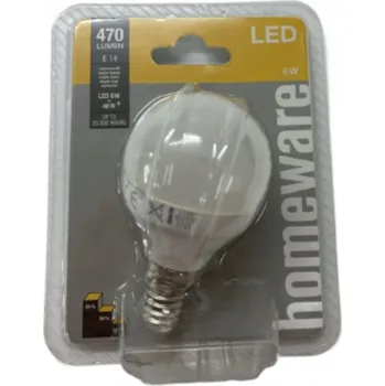 Žárovka LED žárovka E14 4,9W Eglo 12261, baňka bílá, 3000 K