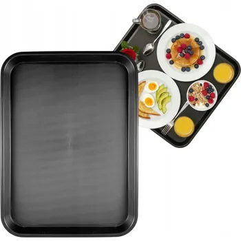 PODNOS 45x35 CM PLASTOVÝ PROSTÚHLÝ PROTISKLUZOVÝ SERVÍROVACÍ PODNOS