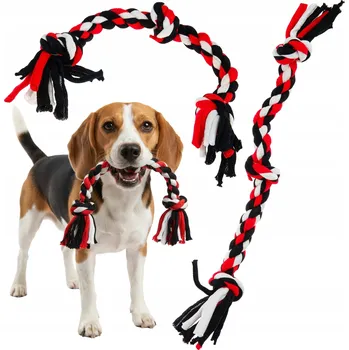 Hračka pro psa Zabawka dla psa szczeniaka SZNUR SZARPAK pletené DENTÁLNÍ bavlněné