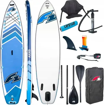 Paddleboard SUP prkno F2 Axxis 11'6" Light Blue Combo + Plovák na pádlo 354 cm