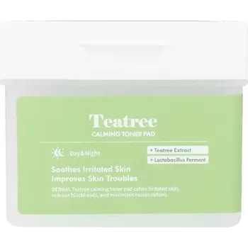 Dermal Teatree Calming Toner Pad Zklidňující pleťové tamponky s tonikem 120 ks