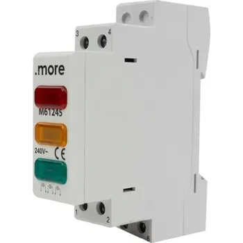 Jistič Kontrolka Indikátor napájení na DIN lištu 3F 230V/400V LED 1P MORE ECOLIGHT