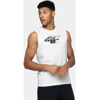 Pánské tričko Pánské tričko bez rukávů 4F 4FWSS25TSLEM287-10S 4XL