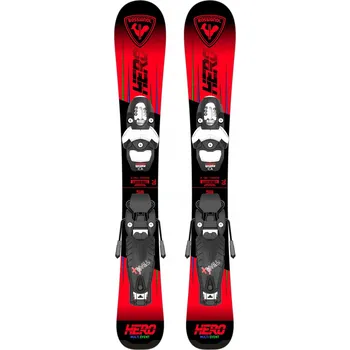 Sjezdové lyže Dětské lyže Rossignol Hero Pro Pre-Drilled Jr + vázání Team 4, 80 cm