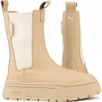 Dámská obuv Boty Puma Mayze Stack Chelsea Wns, dámské béžové boty 386272 02 40