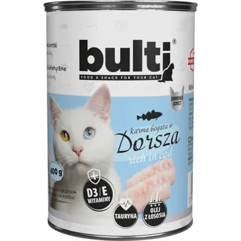 Krmivo pro kočku Bulti - Paštika s treskou (vysoký obsah tresky) 400g