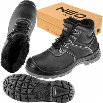 Pracovní obuv NEO ZATEPLENÉ PRACOVNÍ BOTY S3 SRC S OCELOVOU ŠPIČKOU BOZP VEL. 45