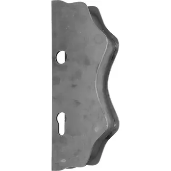 Zábradlí kazetová sestava pro branku KZK43H - 260 x 95 x 40 mm, rozteč 90 mm, otvor pro kliku ø 19,5 mm, hladký materiál