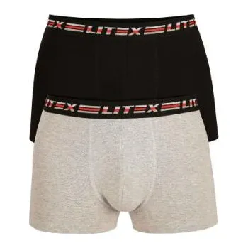 Pánské boxerky Litex 9B548 světle šedé melé XL