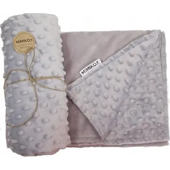 Pelíšek pro psa MIMIKO Pets Minky-Dot Deka 100x75cm šedá