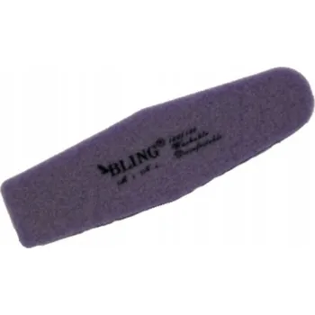 Pilník na nehty BLING 1 Ks fialový, zrnitost 100/180, tvar Rakev (rakev)