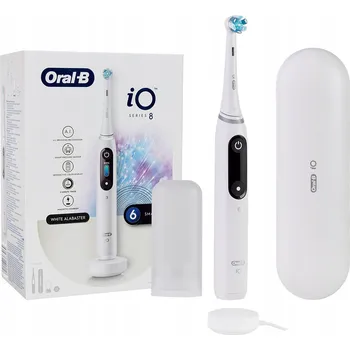 Elektrický zubní kartáček Elektrický zubní kartáček Oral-B iO 8 bílý, akumulátorový, magnetický