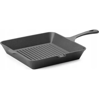 Pánev Litinová pánev na grilování masa zeleniny 265 x 265 mm