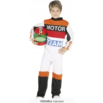 Karnevalový kostým KOSTÝM ZÁVODNÍ JEZDEC RALLY JEZDEC PRO ŘIDIČE 128