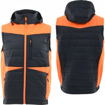 Dámská vesta Pracovní zateplená prošívaná vesta S Kapucí, bunda, velikost XL