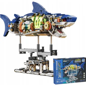 ostatní stavebnice Stavebnice Mechanický Žralok 687 dílů | Pohyblivý Model Shark