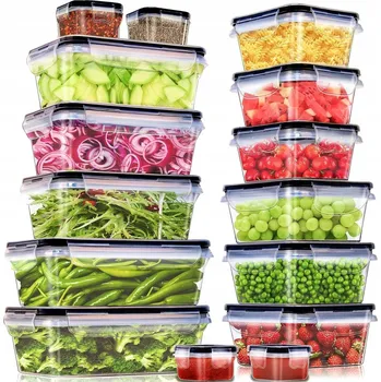 Dóza na potraviny Dóza na potraviny s víkem, organizér, plastová krabička , 30 ks