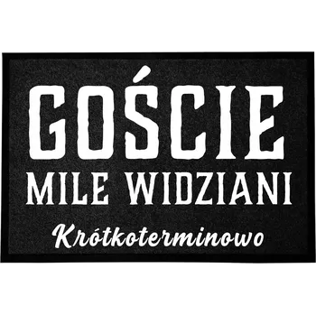 Rohožka ČERNÁ VSTUPNÍ ROHOŽKA 40X60 CM KE DVEŘÍM - VTIPNÁ, S HUMOREM - VÍTÁNI