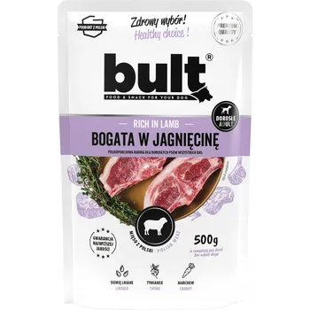 Krmivo pro psa Vlhké krmivo Bult pro jehněčí 0,5 kg