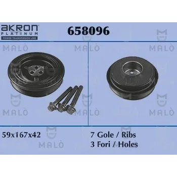 Řemenice, klikový hřídel AKRON-MALÒ 658096