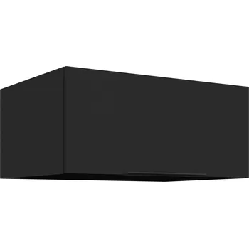Kuchyňská linka Horní skřínka SIENA - 80 NAGU-36 1F, Černá mat/Černá mat