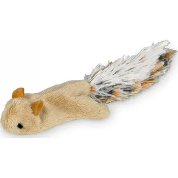 Hračka pro kočku Nobby plyšová veverka šustivé tělo 18 cm