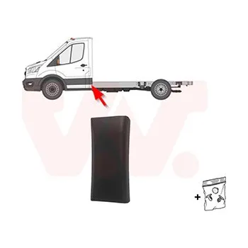 Lišta karosérie Ozdobná / ochranná lišta, boční stěna VAN WEZEL 1992415